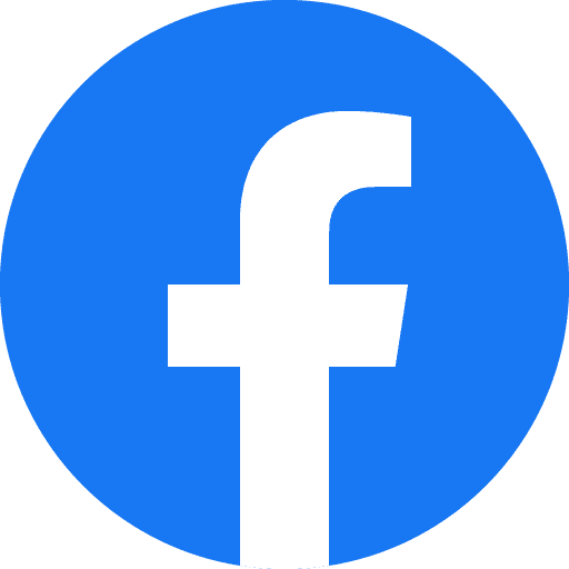 The image shows a blue circle with a white lowercase "f" inside, representing the Facebook logo, on a transparent background.