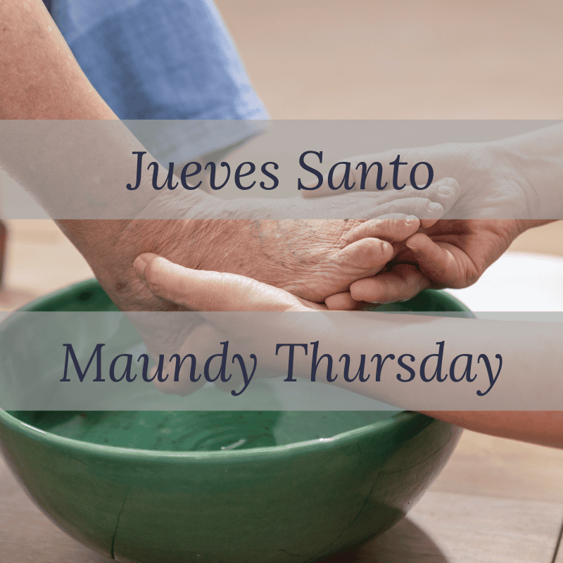 Hands washing during Holy Thursday ceremony at St. Francis Episcopal Parish.