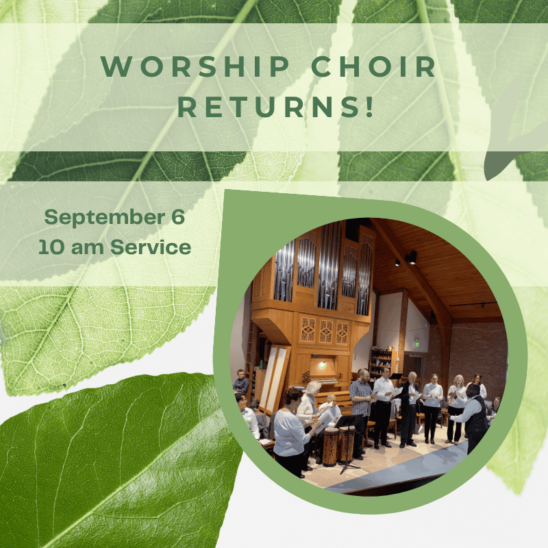 Worship choir performing at St. Francis Episcopal Parish & Community Center.