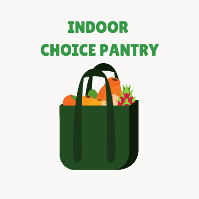 Square FM images for CV site (8) Indoor choice pantry with fresh fruits and vegetables in a green bag.